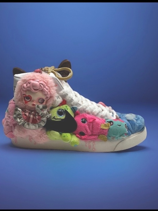 Nike Shoes - Skullpanda Labubu Nike Blazer Sneakers sz 10